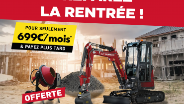 OFFRE PROMO VIO 27 YANMAR & BÉTONNIÈRE MANITOU CMT 340
