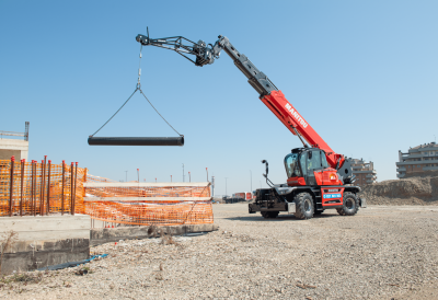 Rotatif Manitou élinguage dans le 13