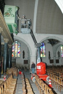 Nacelle électrique Manitou pour rénovation intérieure